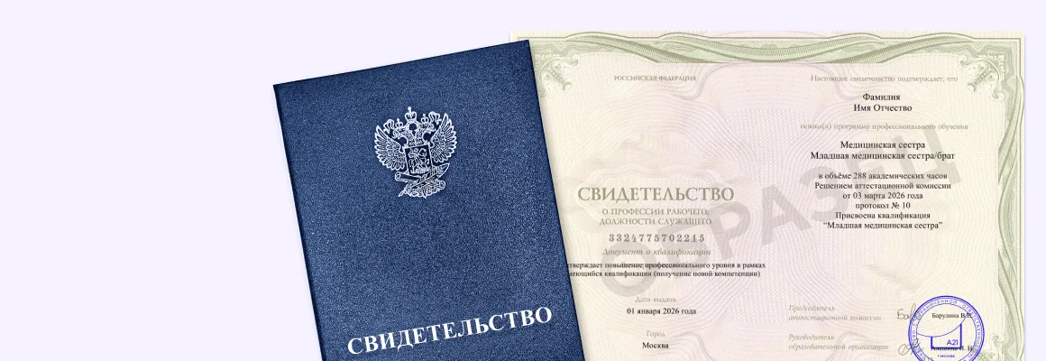 Свидетельство о профессии рабочего, должности служащего — образец
